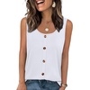 image:imageWIHOLL Tank Tops for Women Summer Tops Trendy Dressy Casual Spring Vacation Outfits Crewneck Button Down Sleeveless ShirtsClassic White