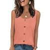 image:imageWIHOLL Tank Tops for Women Summer Tops Trendy Dressy Casual Spring Vacation Outfits Crewneck Button Down Sleeveless ShirtsCoral