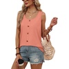 image:imageWIHOLL Tank Tops for Women Summer Tops Trendy Dressy Casual Spring Vacation Outfits Crewneck Button Down Sleeveless ShirtsCoral