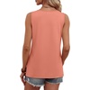 image:imageWIHOLL Tank Tops for Women Summer Tops Trendy Dressy Casual Spring Vacation Outfits Crewneck Button Down Sleeveless ShirtsCoral
