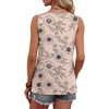 image:imageWIHOLL Tank Tops for Women Summer Tops Trendy Dressy Casual Spring Vacation Outfits Crewneck Button Down Sleeveless ShirtsPattern Apricot
