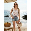 image:imageWIHOLL Tank Tops for Women Summer Tops Trendy Dressy Casual Spring Vacation Outfits Crewneck Button Down Sleeveless ShirtsPattern Floral Apricot