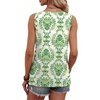 image:imageWIHOLL Tank Tops for Women Summer Tops Trendy Dressy Casual Spring Vacation Outfits Crewneck Button Down Sleeveless ShirtsPattern Green