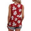 image:imageWIHOLL Tank Tops for Women Summer Tops Trendy Dressy Casual Spring Vacation Outfits Crewneck Button Down Sleeveless ShirtsPattern Red