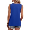 image:imageWIHOLL Tank Tops for Women Summer Tops Trendy Dressy Casual Spring Vacation Outfits Crewneck Button Down Sleeveless ShirtsRoyal Blue