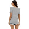 image:imageWIHOLL Tops for Women Summer Casual Ruffle Trim Sleeve Square Neck T Shirts1blackstripe
