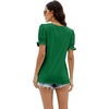 image:imageWIHOLL Tops for Women Summer Casual Ruffle Trim Sleeve Square Neck T Shirts1green