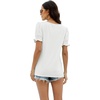 image:imageWIHOLL Tops for Women Summer Casual Ruffle Trim Sleeve Square Neck T Shirts1white