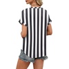image:imageWIHOLL Womens Blouses Spring Tops Short Sleeve Shirts Dressy Casual Summer Vacation Fashion Clothing 2026Black White Stripe