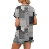 image:imageWIHOLL Womens Blouses Spring Tops Short Sleeve Shirts Dressy Casual Summer Vacation Fashion Clothing 2026Boho Charcoal Grey