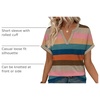 image:imageWIHOLL Womens Blouses Spring Tops Short Sleeve Shirts Dressy Casual Summer Vacation Fashion Clothing 2026Colorful Striped