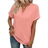 image:imageWIHOLL Womens Blouses Spring Tops Short Sleeve Shirts Dressy Casual Summer Vacation Fashion Clothing 2026Coral