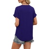 image:imageWIHOLL Womens Blouses Spring Tops Short Sleeve Shirts Dressy Casual Summer Vacation Fashion Clothing 2026Dark Blue