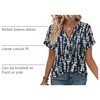 image:imageWIHOLL Womens Blouses Spring Tops Short Sleeve Shirts Dressy Casual Summer Vacation Fashion Clothing 2026Deep Blue Forest