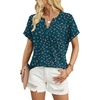 image:imageWIHOLL Womens Blouses Spring Tops Short Sleeve Shirts Dressy Casual Summer Vacation Fashion Clothing 2026Floral Print
