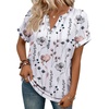 image:imageWIHOLL Womens Blouses Spring Tops Short Sleeve Shirts Dressy Casual Summer Vacation Fashion Clothing 2026Flower