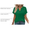 image:imageWIHOLL Womens Blouses Spring Tops Short Sleeve Shirts Dressy Casual Summer Vacation Fashion Clothing 2026Forest Green
