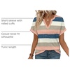 image:imageWIHOLL Womens Blouses Spring Tops Short Sleeve Shirts Dressy Casual Summer Vacation Fashion Clothing 2026Pink Blue Striped