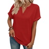 image:imageWIHOLL Womens Blouses Spring Tops Short Sleeve Shirts Dressy Casual Summer Vacation Fashion Clothing 2026Red