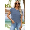 image:imageWIHOLL Womens Lightweight Sweater Spring Summer Fall Outfits Cap Sleeve Hollow Out Knit Fashion Clothing 2026Blue