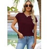 image:imageWIHOLL Womens Lightweight Sweater Spring Summer Fall Outfits Cap Sleeve Hollow Out Knit Fashion Clothing 2026Burgundy