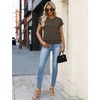 image:imageWIHOLL Womens Lightweight Sweater Spring Summer Fall Outfits Cap Sleeve Hollow Out Knit Fashion Clothing 2026Chocolate Brown