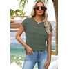 image:imageWIHOLL Womens Lightweight Sweater Spring Summer Fall Outfits Cap Sleeve Hollow Out Knit Fashion Clothing 2026Green