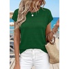 image:imageWIHOLL Womens Lightweight Sweater Spring Summer Fall Outfits Cap Sleeve Hollow Out Knit Fashion Clothing 2026Kelly Green