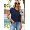 image:imageWIHOLL Womens Lightweight Sweater Spring Summer Fall Outfits Cap Sleeve Hollow Out Knit Fashion Clothing 2026Navy Blue