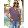 image:imageWIHOLL Womens Lightweight Sweater Spring Summer Fall Outfits Cap Sleeve Hollow Out Knit Fashion Clothing 2026Purple
