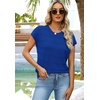image:imageWIHOLL Womens Lightweight Sweater Spring Summer Fall Outfits Cap Sleeve Hollow Out Knit Fashion Clothing 2026Royal Blue