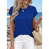 image:imageWIHOLL Womens Lightweight Sweater Spring Summer Fall Outfits Cap Sleeve Hollow Out Knit Fashion Clothing 2026Royal Blue