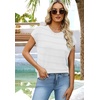 image:imageWIHOLL Womens Lightweight Sweater Spring Summer Fall Outfits Cap Sleeve Hollow Out Knit Fashion Clothing 2026White