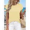 image:imageWIHOLL Womens Lightweight Sweater Spring Summer Fall Outfits Cap Sleeve Hollow Out Knit Fashion Clothing 2026Yellow