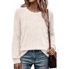 image:imageWIHOLL Womens Long Sleeve Shirts Lightweight Tunic Fall Top Sweaters 202601apricot