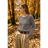 image:imageWIHOLL Womens Long Sleeve Shirts Lightweight Tunic Fall Top Sweaters 202601khaki