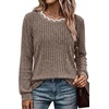 image:imageWIHOLL Womens Long Sleeve Shirts Lightweight Tunic Fall Top Sweaters 202601khaki
