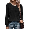 image:imageWIHOLL Womens Long Sleeve Shirts Lightweight Tunic Fall Top Sweaters 202602black