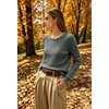 image:imageWIHOLL Womens Long Sleeve Shirts Lightweight Tunic Fall Top Sweaters 202602green