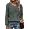 image:imageWIHOLL Womens Long Sleeve Shirts Lightweight Tunic Fall Top Sweaters 202602green