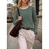 image:imageWIHOLL Womens Long Sleeve Shirts Lightweight Tunic Fall Top Sweaters 202602green