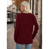 image:imageWIHOLL Womens Long Sleeve Shirts Lightweight Tunic Fall Top Sweaters 202603red