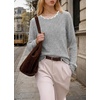 image:imageWIHOLL Womens Long Sleeve Shirts Lightweight Tunic Fall Top Sweaters 202604grey