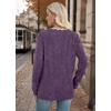 image:imageWIHOLL Womens Long Sleeve Shirts Lightweight Tunic Fall Top Sweaters 202604purple