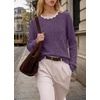 image:imageWIHOLL Womens Long Sleeve Shirts Lightweight Tunic Fall Top Sweaters 202604purple