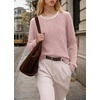 image:imageWIHOLL Womens Long Sleeve Shirts Lightweight Tunic Fall Top Sweaters 202605pink