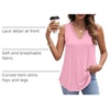 image:imageWIHOLL Womens Loose Fit V Neck Lace Sleeveless Summer Tank Top2cream Pink