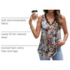 image:imageWIHOLL Womens Loose Fit V Neck Lace Sleeveless Summer Tank Top3floral Khaki