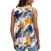 image:imageWIHOLL Womens Loose Fit V Neck Lace Sleeveless Summer Tank TopSmulti Teal