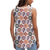image:imageWIHOLL Womens Loose Fit V Neck Lace Sleeveless Summer Tank TopUtropical Bohemia